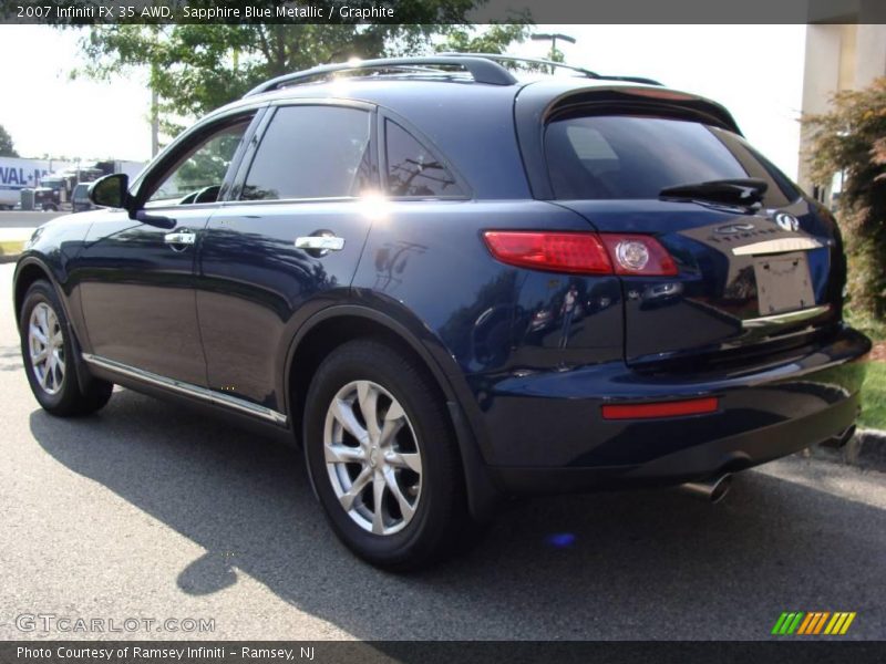 Sapphire Blue Metallic / Graphite 2007 Infiniti FX 35 AWD