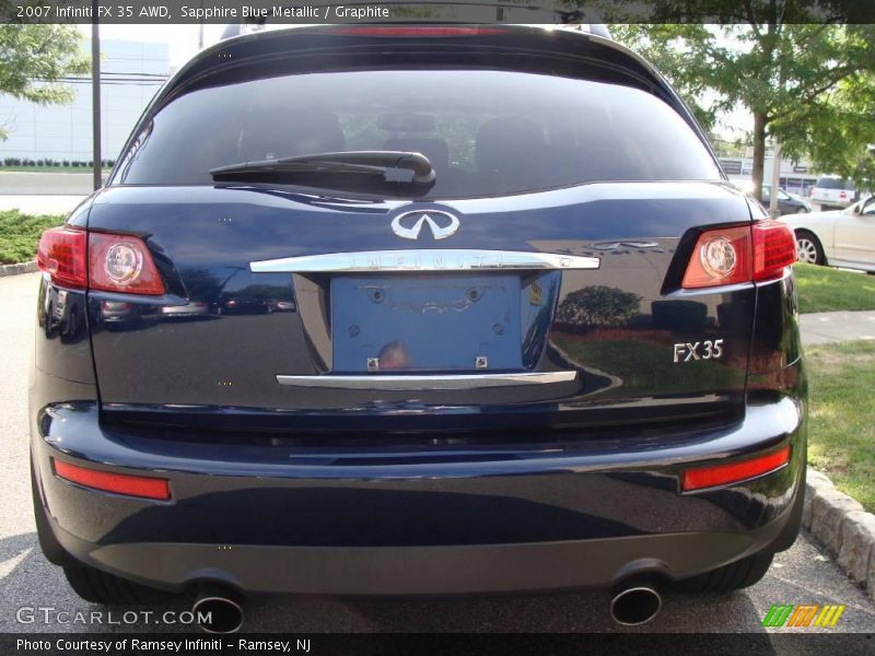 Sapphire Blue Metallic / Graphite 2007 Infiniti FX 35 AWD