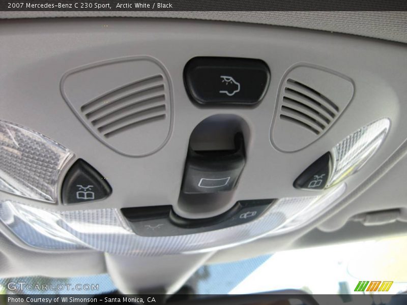 Arctic White / Black 2007 Mercedes-Benz C 230 Sport