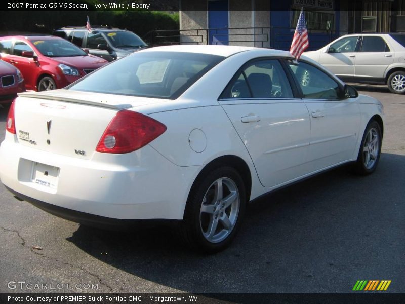 Ivory White / Ebony 2007 Pontiac G6 V6 Sedan