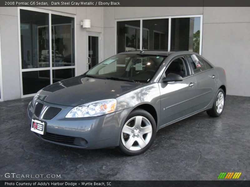 Dark Steel Gray Metallic / Ebony Black 2008 Pontiac G6 Sedan