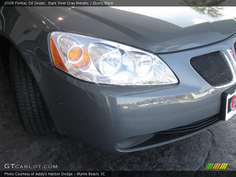 Dark Steel Gray Metallic / Ebony Black 2008 Pontiac G6 Sedan