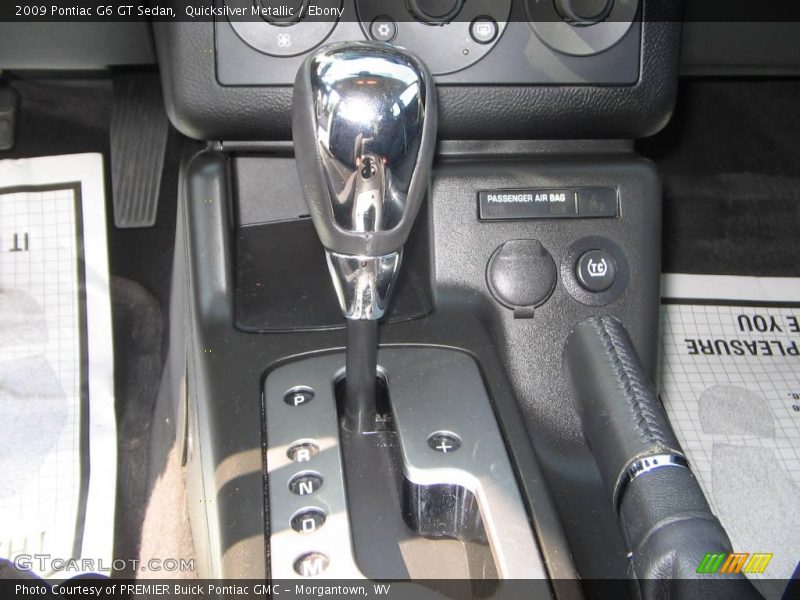 Quicksilver Metallic / Ebony 2009 Pontiac G6 GT Sedan