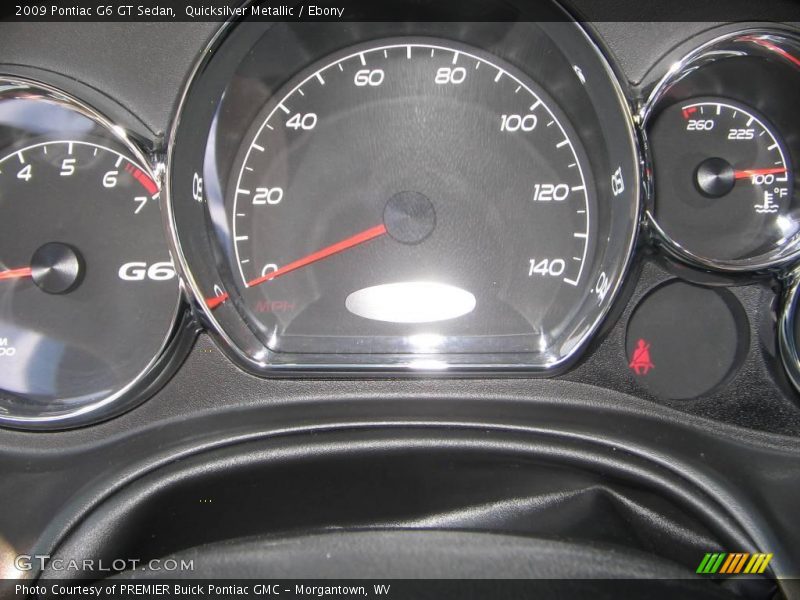 Quicksilver Metallic / Ebony 2009 Pontiac G6 GT Sedan