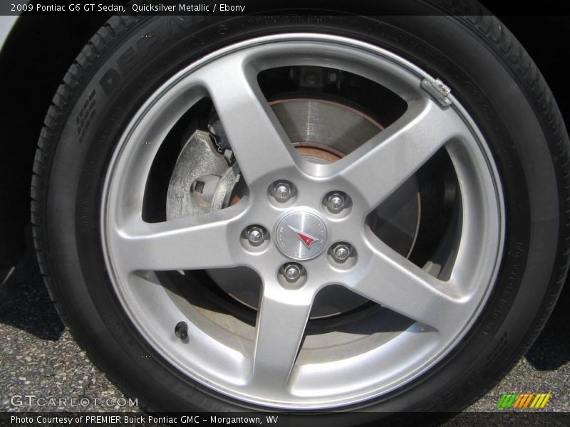 Quicksilver Metallic / Ebony 2009 Pontiac G6 GT Sedan