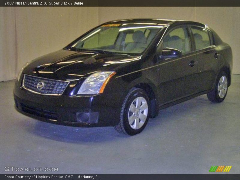 Super Black / Beige 2007 Nissan Sentra 2.0
