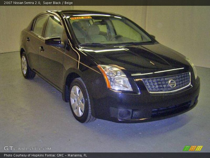 Super Black / Beige 2007 Nissan Sentra 2.0