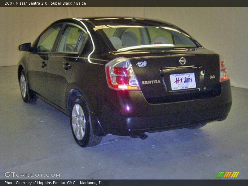 Super Black / Beige 2007 Nissan Sentra 2.0