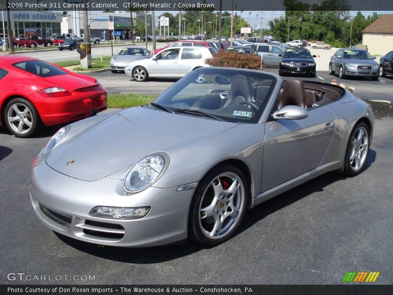 GT Silver Metallic / Cocoa Brown 2006 Porsche 911 Carrera S Cabriolet