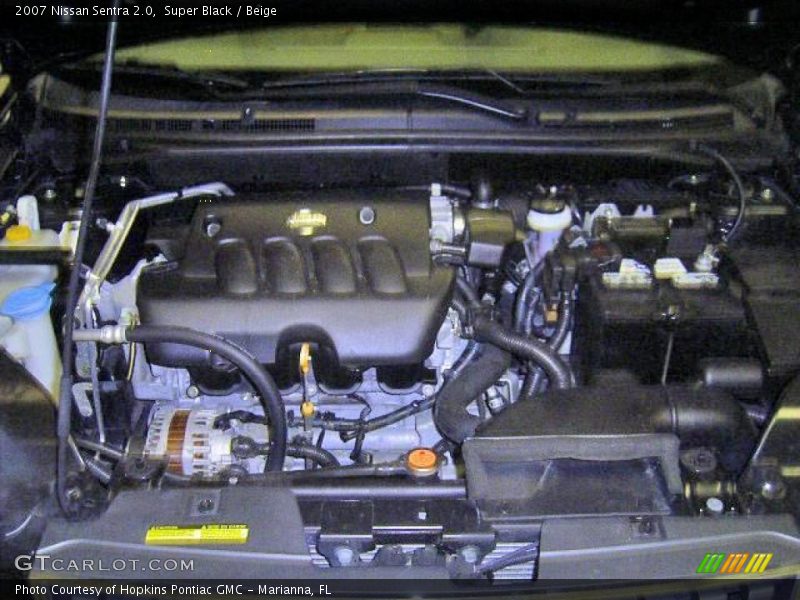 Super Black / Beige 2007 Nissan Sentra 2.0