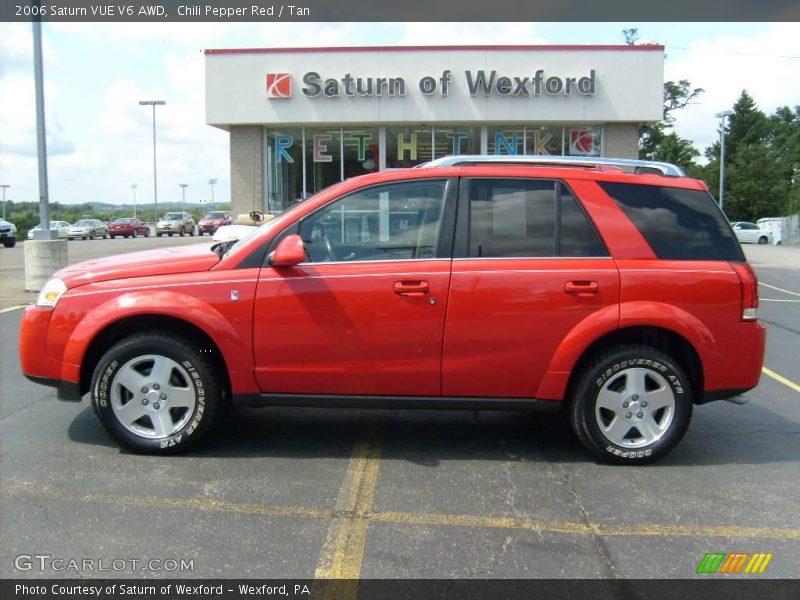 Chili Pepper Red / Tan 2006 Saturn VUE V6 AWD
