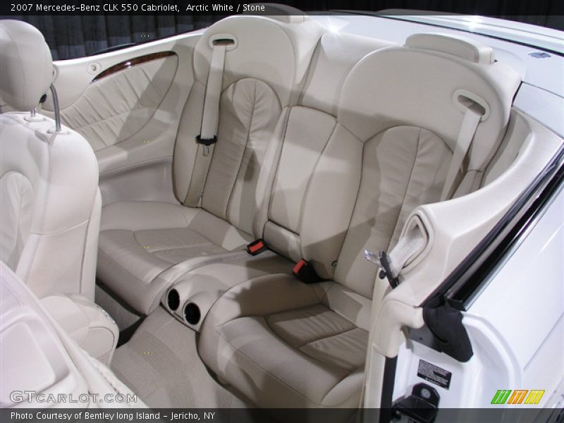 Arctic White / Stone 2007 Mercedes-Benz CLK 550 Cabriolet