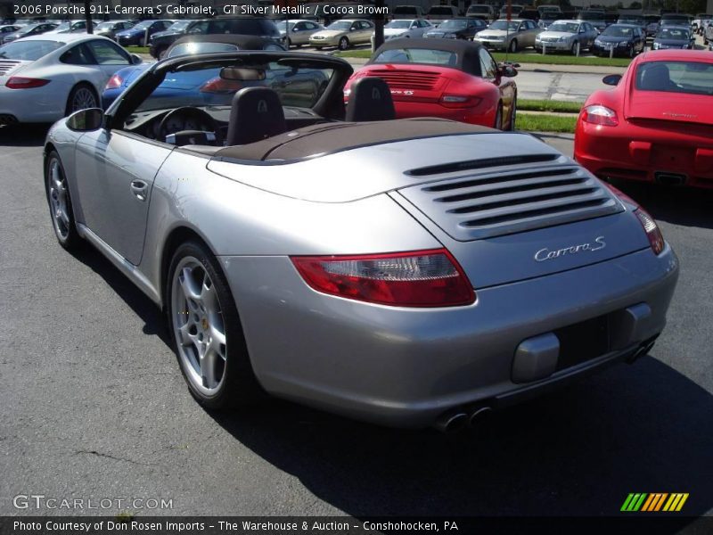 GT Silver Metallic / Cocoa Brown 2006 Porsche 911 Carrera S Cabriolet