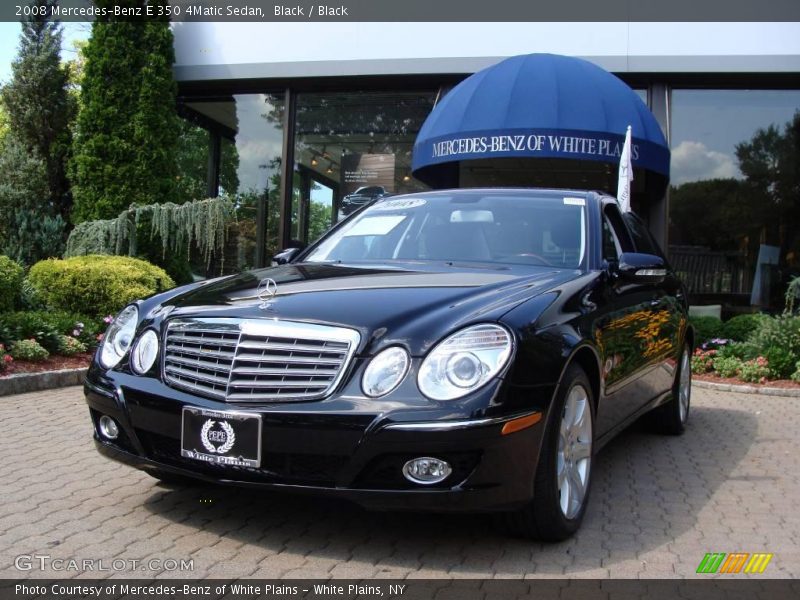 Black / Black 2008 Mercedes-Benz E 350 4Matic Sedan
