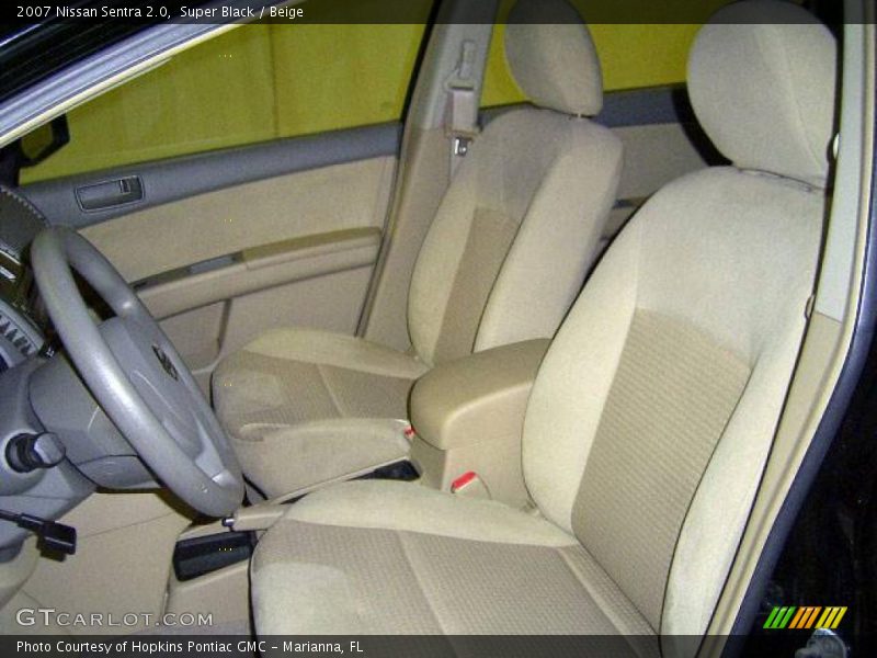 Super Black / Beige 2007 Nissan Sentra 2.0