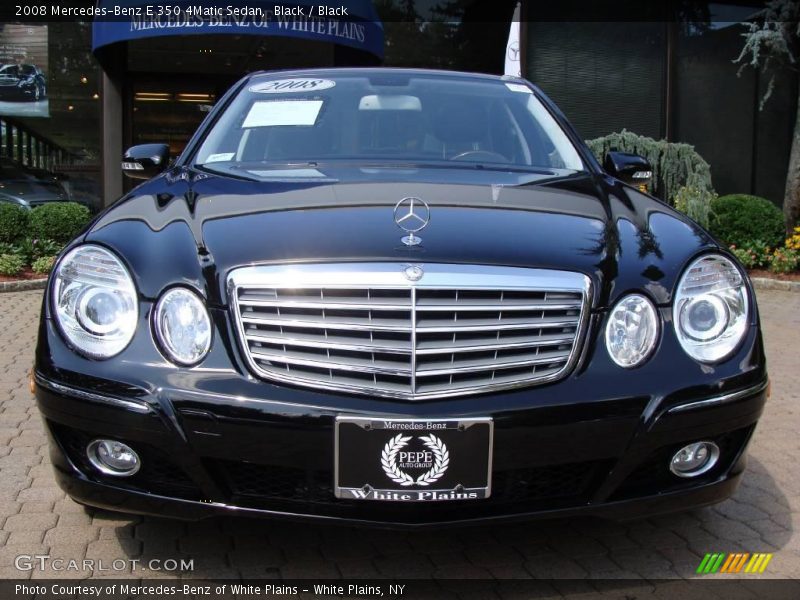 Black / Black 2008 Mercedes-Benz E 350 4Matic Sedan