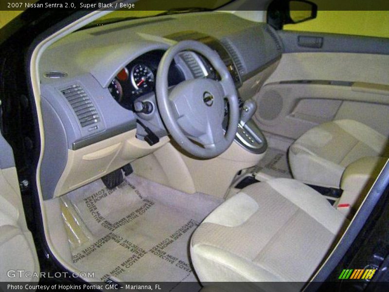Super Black / Beige 2007 Nissan Sentra 2.0