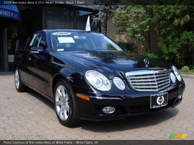 Black / Black 2008 Mercedes-Benz E 350 4Matic Sedan