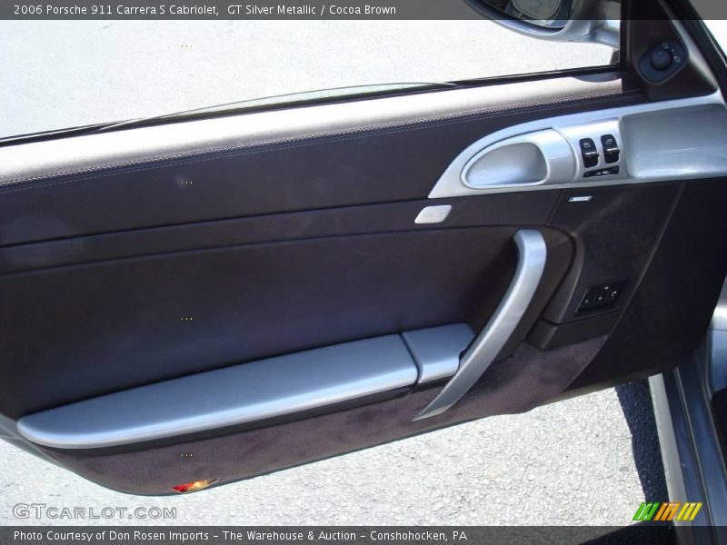 GT Silver Metallic / Cocoa Brown 2006 Porsche 911 Carrera S Cabriolet