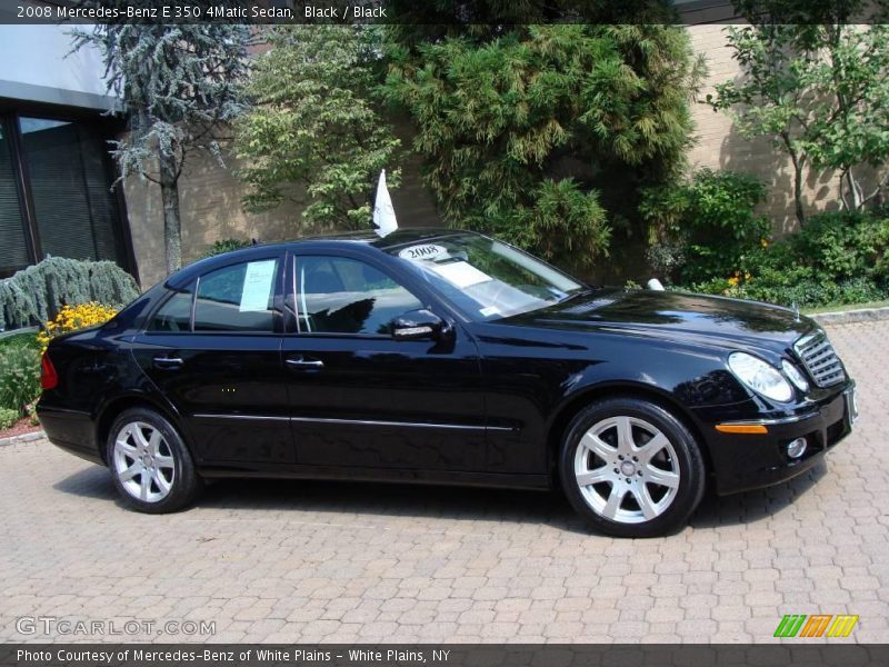 Black / Black 2008 Mercedes-Benz E 350 4Matic Sedan