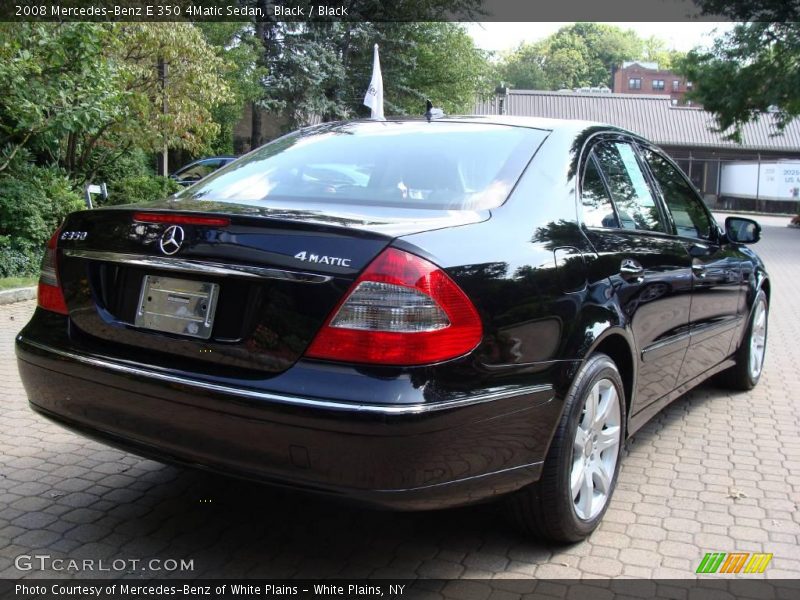 Black / Black 2008 Mercedes-Benz E 350 4Matic Sedan