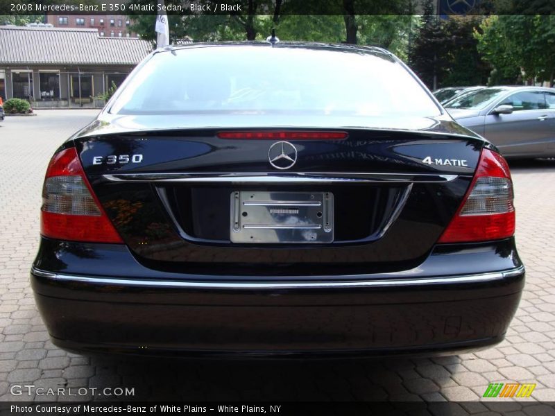 Black / Black 2008 Mercedes-Benz E 350 4Matic Sedan