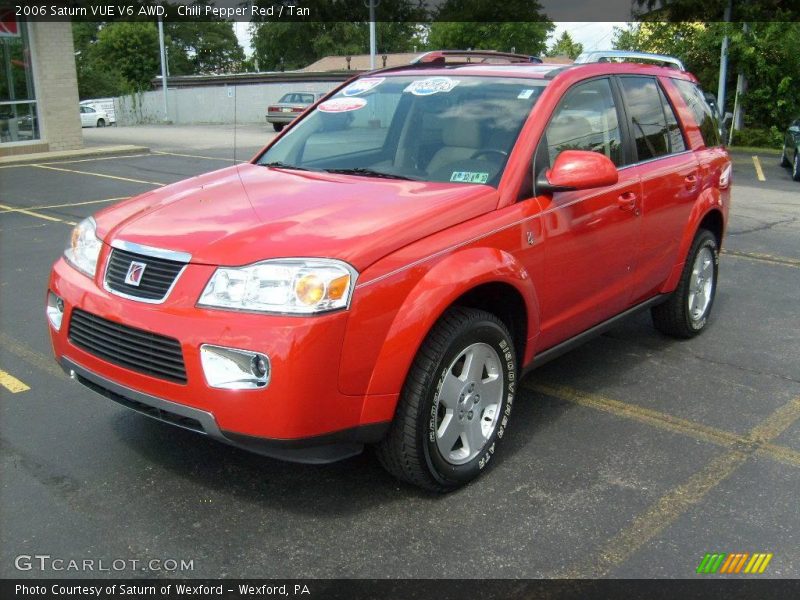 Chili Pepper Red / Tan 2006 Saturn VUE V6 AWD