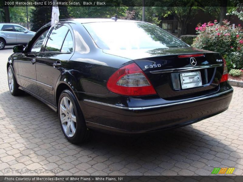 Black / Black 2008 Mercedes-Benz E 350 4Matic Sedan