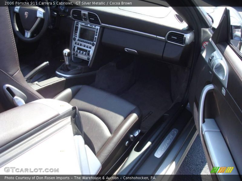 GT Silver Metallic / Cocoa Brown 2006 Porsche 911 Carrera S Cabriolet