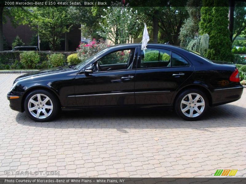 Black / Black 2008 Mercedes-Benz E 350 4Matic Sedan