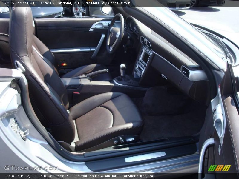 GT Silver Metallic / Cocoa Brown 2006 Porsche 911 Carrera S Cabriolet