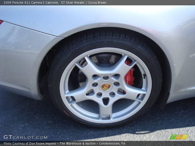 GT Silver Metallic / Cocoa Brown 2006 Porsche 911 Carrera S Cabriolet