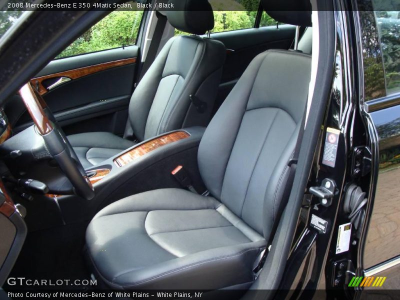 Black / Black 2008 Mercedes-Benz E 350 4Matic Sedan