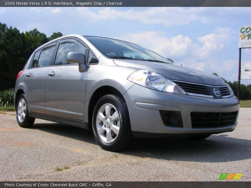 Magnetic Gray / Charcoal 2009 Nissan Versa 1.8 SL Hatchback