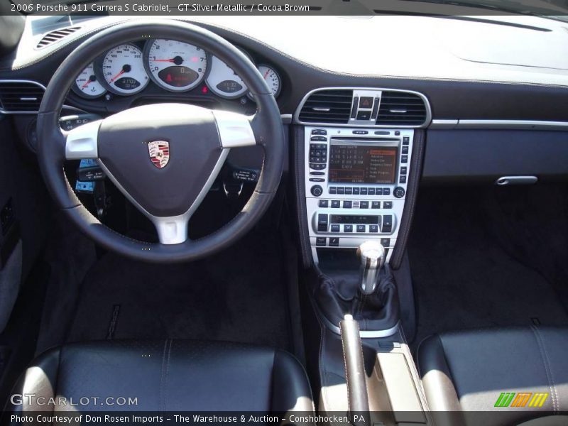 GT Silver Metallic / Cocoa Brown 2006 Porsche 911 Carrera S Cabriolet