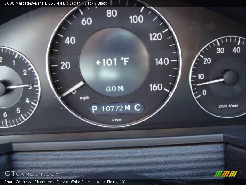Black / Black 2008 Mercedes-Benz E 350 4Matic Sedan