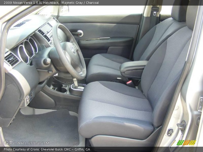 Magnetic Gray / Charcoal 2009 Nissan Versa 1.8 SL Hatchback