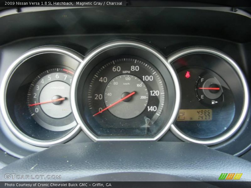 Magnetic Gray / Charcoal 2009 Nissan Versa 1.8 SL Hatchback