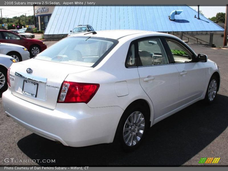 Aspen White / Ivory 2008 Subaru Impreza 2.5i Sedan