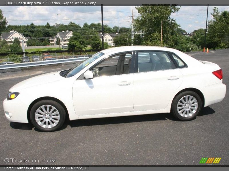 Aspen White / Ivory 2008 Subaru Impreza 2.5i Sedan