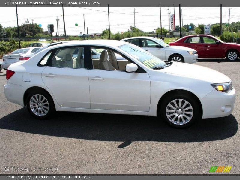 Aspen White / Ivory 2008 Subaru Impreza 2.5i Sedan