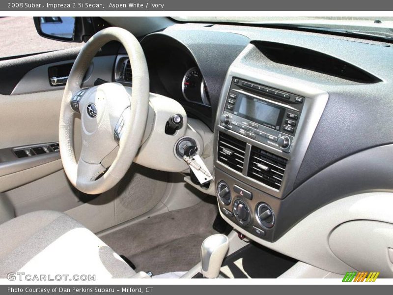 Aspen White / Ivory 2008 Subaru Impreza 2.5i Sedan