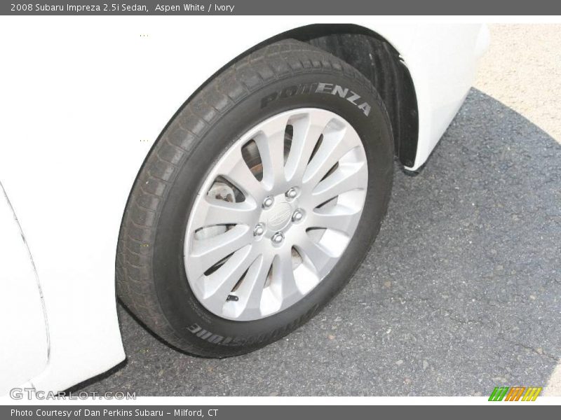 Aspen White / Ivory 2008 Subaru Impreza 2.5i Sedan