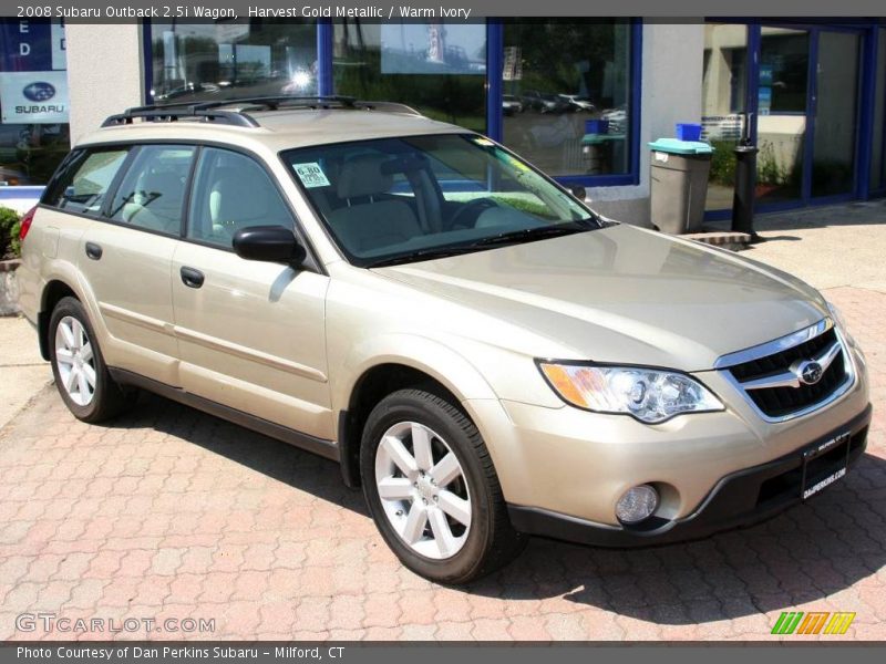 Harvest Gold Metallic / Warm Ivory 2008 Subaru Outback 2.5i Wagon