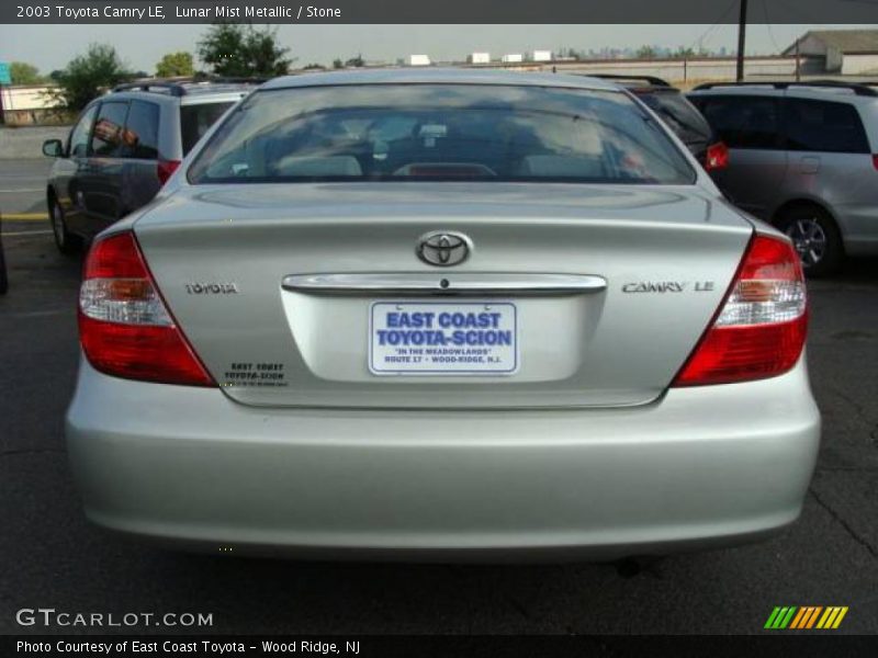Lunar Mist Metallic / Stone 2003 Toyota Camry LE