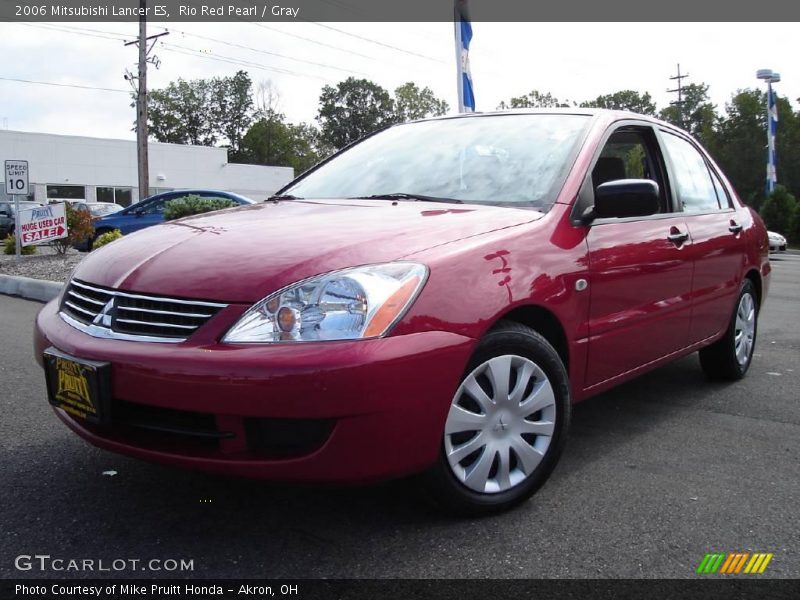 Rio Red Pearl / Gray 2006 Mitsubishi Lancer ES