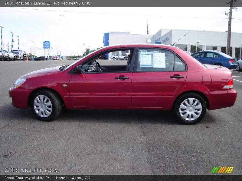 Rio Red Pearl / Gray 2006 Mitsubishi Lancer ES