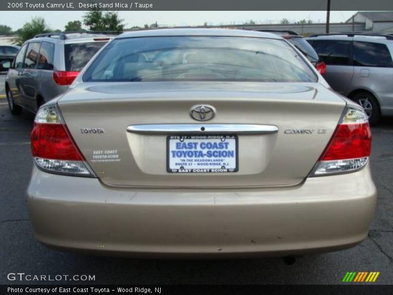 Desert Sand Mica / Taupe 2006 Toyota Camry LE