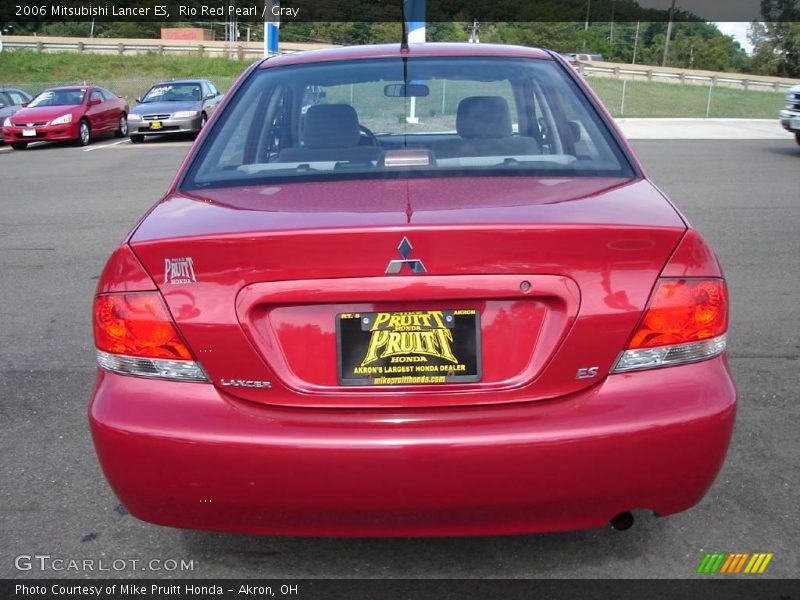 Rio Red Pearl / Gray 2006 Mitsubishi Lancer ES