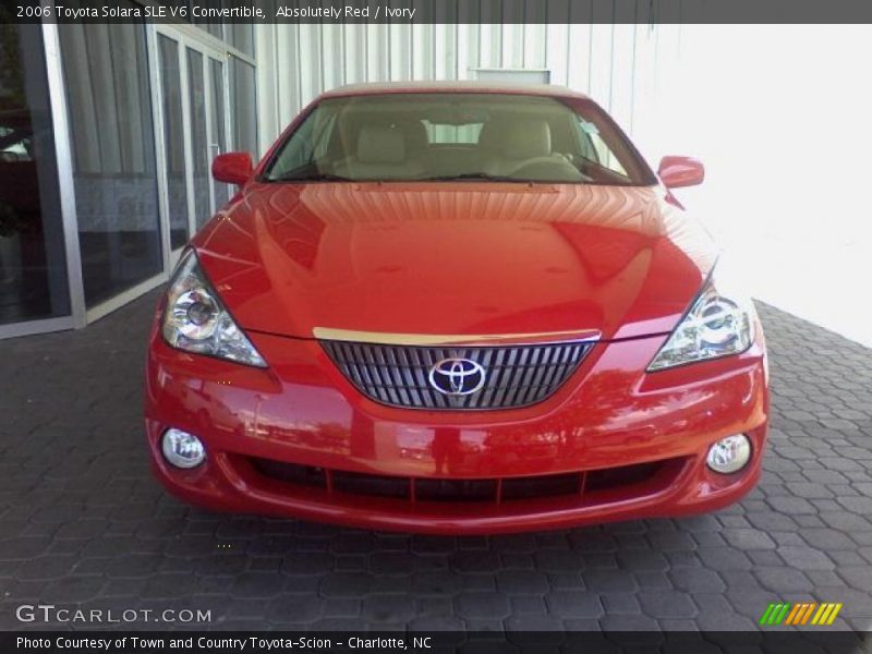 Absolutely Red / Ivory 2006 Toyota Solara SLE V6 Convertible